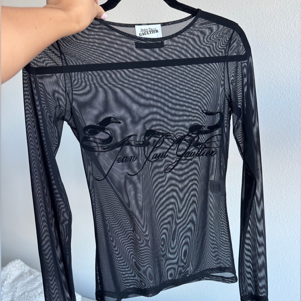Jean Paul Gaultier Long Sleeve Mesh Shirt - Picture 2 of 6
